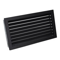 Ventlab Lamellengitter feststehend 450 x 240 mm, schwarz