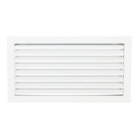 Ventlab Lamellengitter feststehend 450 x 240 mm, weiß