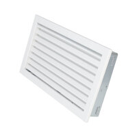 Ventlab Lamellengitter feststehend 450 x 240 mm, weiß