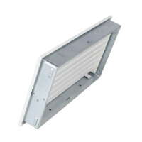 Ventlab Lamellengitter feststehend 450 x 240 mm, wei&szlig;