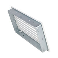 Ventlab Lamellengitter feststehend 450 x 240 mm, wei&szlig;