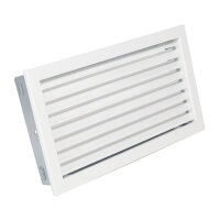 Ventlab Lamellengitter feststehend 450 x 240 mm, wei&szlig;