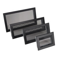 Ventlab Gitter mit Gittergewebe 190 x 170 mm, schwarz