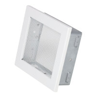 Ventlab Gitter mit Gittergewebe 190 x 170 mm, weiß