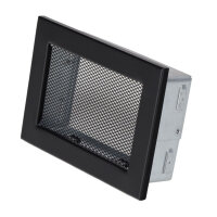 Ventlab Gitter mit Gittergewebe 200 x 145 mm, schwarz