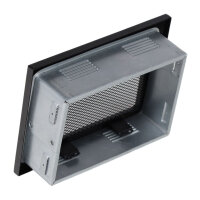 Ventlab Gitter mit Gittergewebe 200 x 145 mm, schwarz