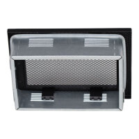 Ventlab Gitter mit Gittergewebe 200 x 145 mm, schwarz