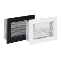 Ventlab Gitter mit Gittergewebe 200 x 145 mm, schwarz