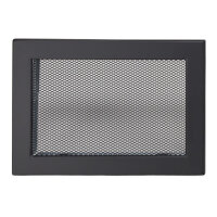 Ventlab Gitter mit Gittergewebe 240 x 170 mm, schwarz