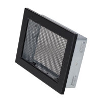 Ventlab Gitter mit Gittergewebe 240 x 170 mm, schwarz