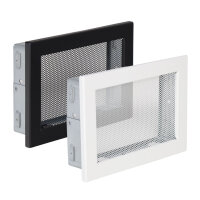 Ventlab Gitter mit Gittergewebe 240 x 170 mm, schwarz