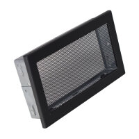Ventlab Gitter mit Gittergewebe 325 x 170 mm, schwarz