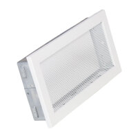 Ventlab Gitter mit Gittergewebe 325 x 170 mm, wei&szlig;