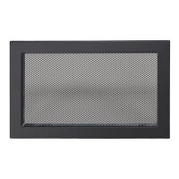 Ventlab Gitter mit Gittergewebe 325 x 195 mm, schwarz