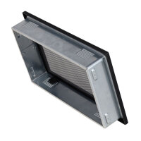 Ventlab Gitter mit Gittergewebe 325 x 195 mm, schwarz