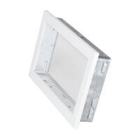 Ventlab Gitter mit Gittergewebe 325 x 195 mm, weiß