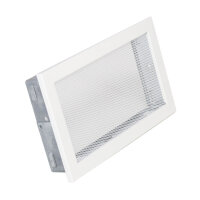 Ventlab Gitter mit Gittergewebe 325 x 195 mm, wei&szlig;