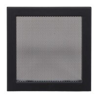 Ventlab Gitter mit Gittergewebe 220 x 220 mm, schwarz