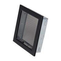 Ventlab Gitter mit Gittergewebe 220 x 220 mm, schwarz