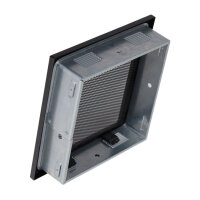 Ventlab Gitter mit Gittergewebe 220 x 220 mm, schwarz