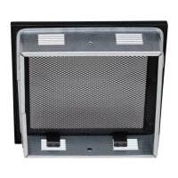 Ventlab Gitter mit Gittergewebe 220 x 220 mm, schwarz