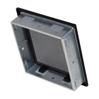 Ventlab Gitter mit Gittergewebe 220 x 220 mm, schwarz