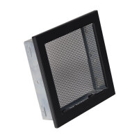 Ventlab Gitter mit Gittergewebe 220 x 220 mm, schwarz