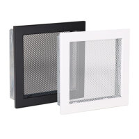 Ventlab Gitter mit Gittergewebe 220 x 220 mm, schwarz