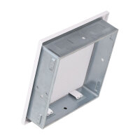 Ventlab Gitter mit Gittergewebe 220 x 220 mm, wei&szlig;