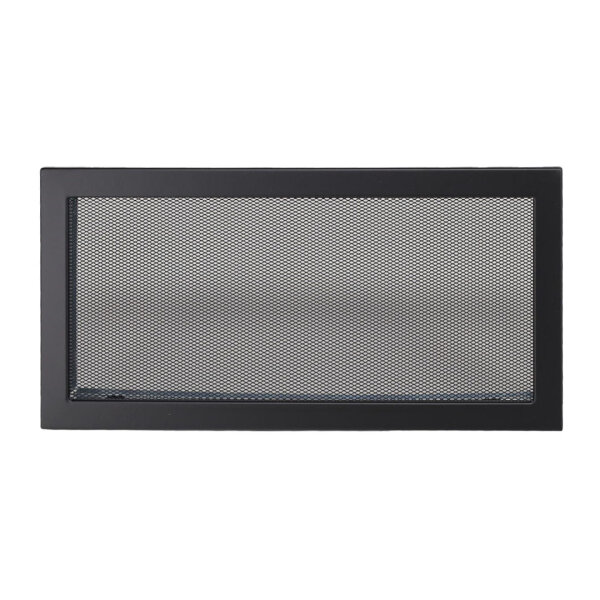 Ventlab Gitter mit Gittergewebe 450 x 220 mm, schwarz