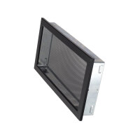 Ventlab Gitter mit Gittergewebe 450 x 220 mm, schwarz