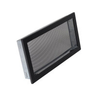 Ventlab Gitter mit Gittergewebe 450 x 220 mm, schwarz