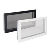 Ventlab Gitter mit Gittergewebe 450 x 220 mm, schwarz