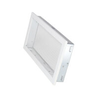 Ventlab Gitter mit Gittergewebe 450 x 220 mm, weiß