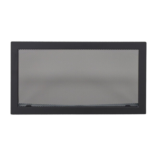 Ventlab Gitter mit Gittergewebe 450 x 240 mm, schwarz