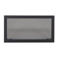 Ventlab Gitter mit Gittergewebe 450 x 240 mm, schwarz