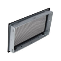 Ventlab Gitter mit Gittergewebe 450 x 240 mm, schwarz