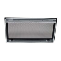 Ventlab Gitter mit Gittergewebe 450 x 240 mm, schwarz