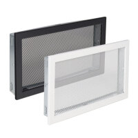 Ventlab Gitter mit Gittergewebe 450 x 240 mm, schwarz