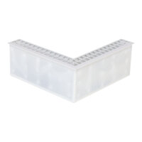 EasyLine Gitter Außenecke 250 x 250 x 101 mm,...