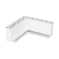 EasyLine Gitter Au&szlig;enecke 250 x 250 x 101 mm, wei&szlig;