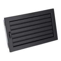 Ventlab Lamellengitter verstellbar 325 x 220 mm, schwarz