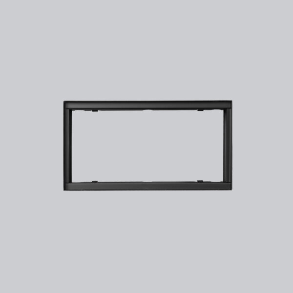 putzbündiger Rahmen 325 x 170 mm, schwarz