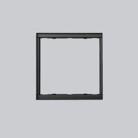 putzbündiger Rahmen 220 x 220 mm, schwarz