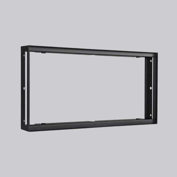 putzbündiger Rahmen 450 x 220 mm, schwarz