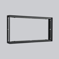 putzbündiger Rahmen 450 x 220 mm, schwarz