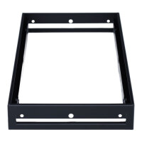 putzbündiger Rahmen 450 x 220 mm, schwarz