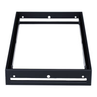 putzbündiger Rahmen 450 x 240 mm, schwarz