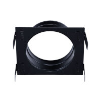 Stutzenblech 190 x 170 mm, mit 1 Stutzen &Oslash; 125 mm, schwarz