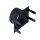 Stutzenblech 200 x 145 mm, mit 1 Stutzen Ø 125 mm, schwarz